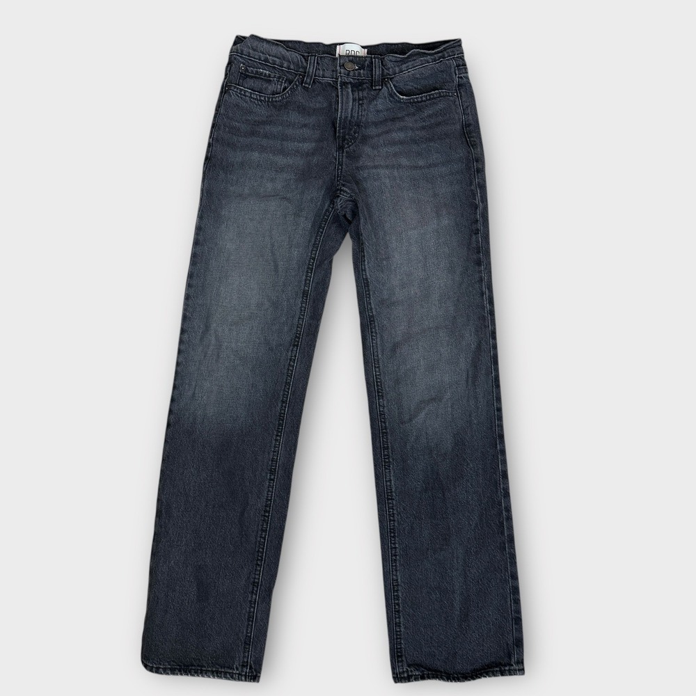BDG Cowgirl Jean Women 26 Faded Black Straight Leg Rigid Denim 100% Cotton